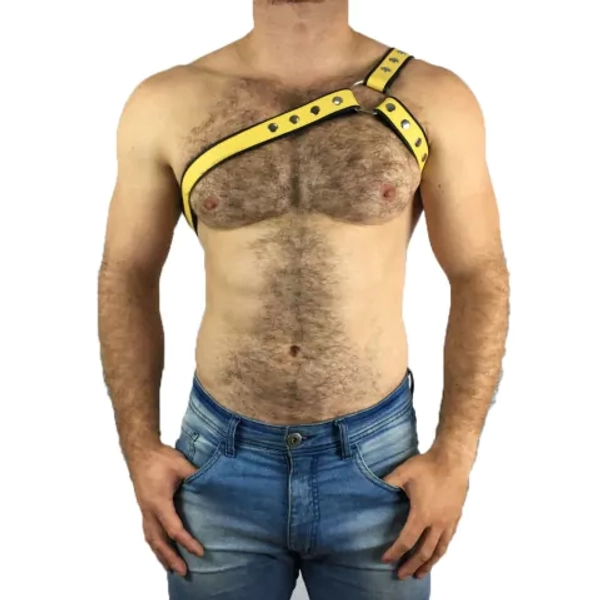 Harness 3 Tiras Botão cor Frente