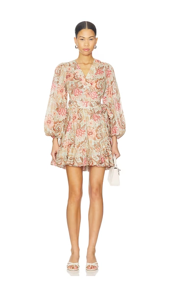 Daylight Mini Wrap Frill Dress