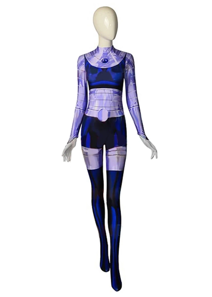 Blackfire Costume Bodysuit Teen Titans Cosplay for Adult Kids Ver.2
