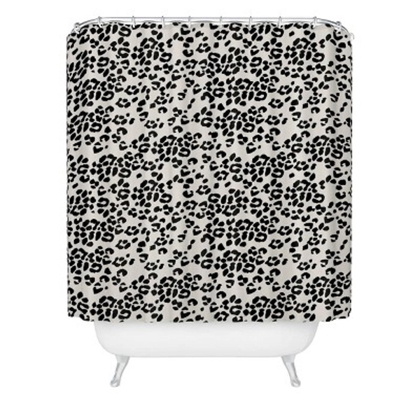 Deny Designs Iveta Abolina Neutral Leopard Shower Curtain
