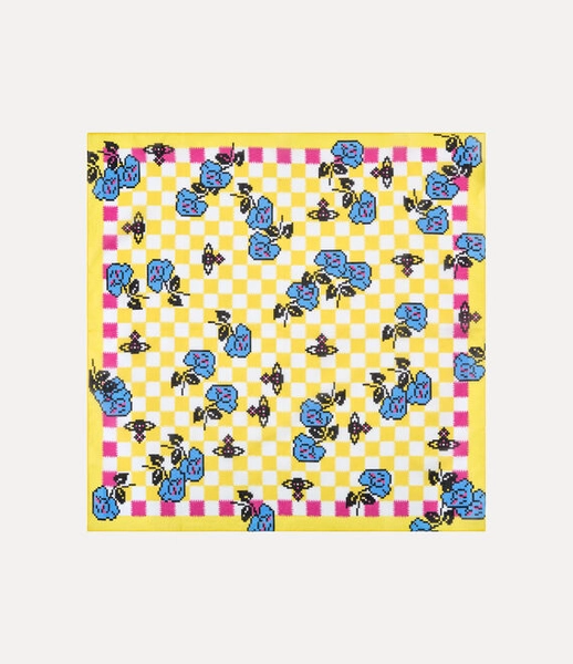 Pixel Rose Handkerchief