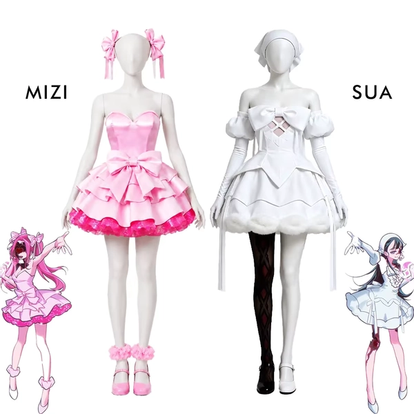 Disfraz de Cosplay de Alien Stage Zombie Stage Mizi Sua, Vestido Blanco, Conjunto Completo para Mujer Adulta, Halloween, Comic Con, Anime, Juego de Roles - AliExpress 200000532