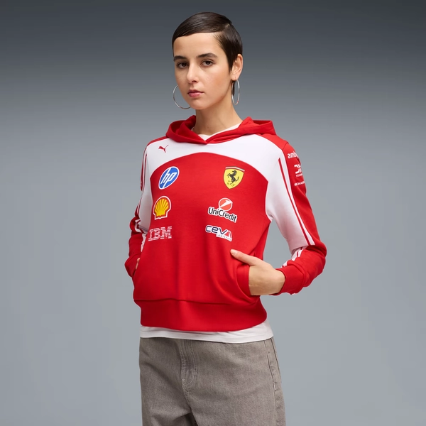Scuderia Ferrari Women's Cropped Replica Hoodie