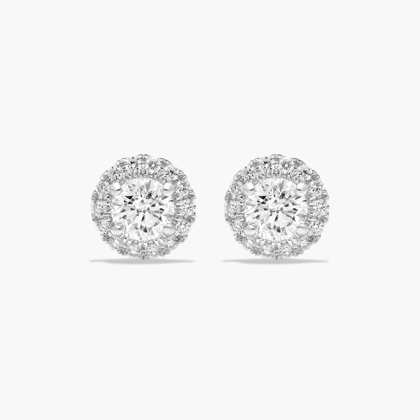 Halo 1.25 CTW Lab-Grown Diamond Stud Earrings
