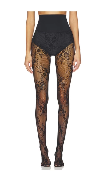 Floral Net Tights