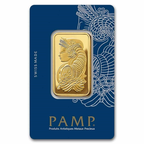 1 oz Gold Bar - PAMP Lady Fortuna VERISCAN™ (In Assay)