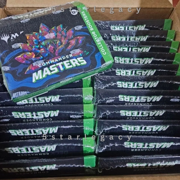 1 x MTG Commander Masters Collector Booster Box New Sealed 4 packs(60 Cards)/Box