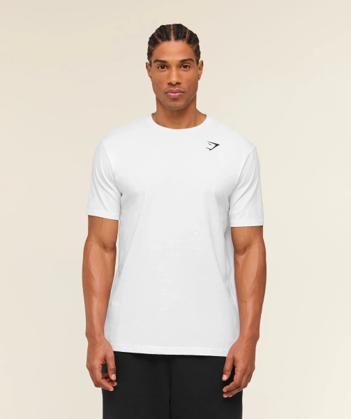 Gymshark Crest T-Shirt - White