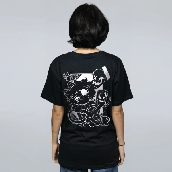 CAMISETA PRETA - MALDIÇÕES E PALHAÇADAS