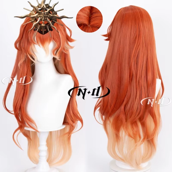 ND Merk Augusta Wuthering Waves Cosplay Pruiken Haar Haarstukje voor Comic-con Cosplayer Halloween Kostuum Party Thema