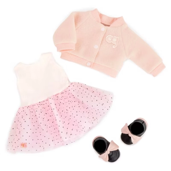 Our Generation Ballet Academy Pink Varsity Jacket & Dress Outfit for 18" Dolls