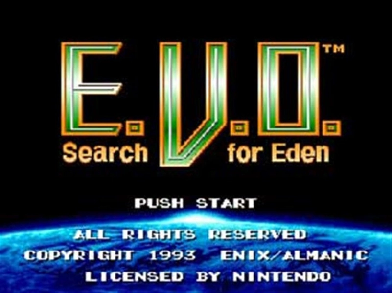 E.V.O. Search For Eden - SNES Super Nintendo Game