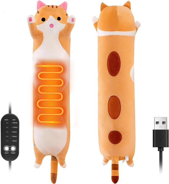 Cat Heating Pad for Period Cramps Menstrual Pain Relief, Portable Electric Heat