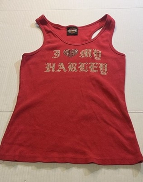 Harley-Davidson Women's Red Muscle Tank Top Size S | eBay