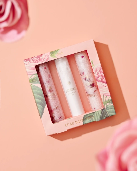 Luxe Bath Trio Rose & Apricot