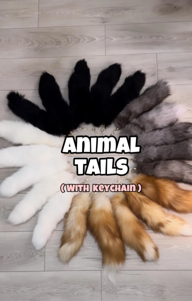 Ethically Sourced Fur Tail: Costume Cosplay Accessory