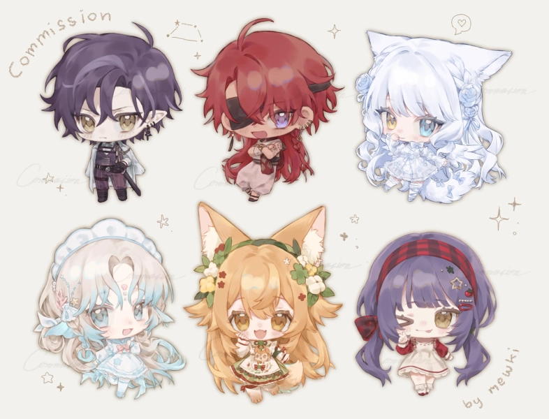 Full body Chibi by ミュウキー (@mewkiii) (Merch)