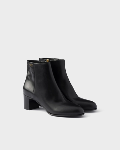 Leather booties