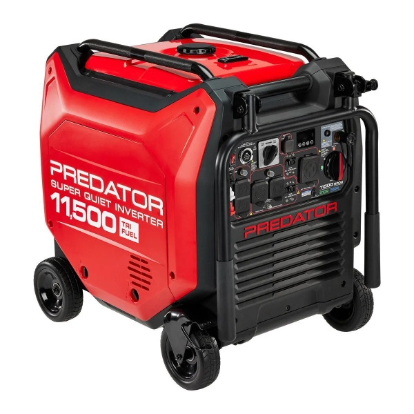 11,500 Watt Tri-Fuel SUPER QUIET Inverter Generator with Remote Start and CO SECURE Technology, 49-State Compliant