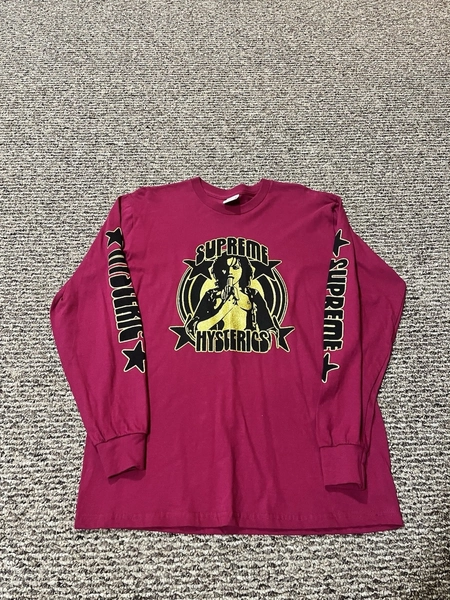 SS21 Supreme x Hysteric Glamour Dark Magenta L/S T-Shirt Medium