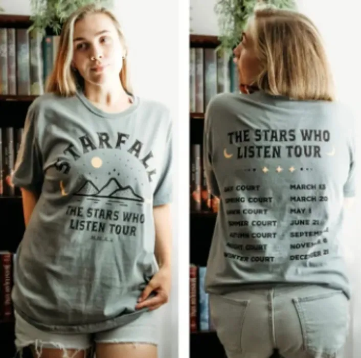 A Court of Thorns and Roses Inspired: Stars Who Listen Tour Heavy Weight Tee | Unisex / 2XLARGE