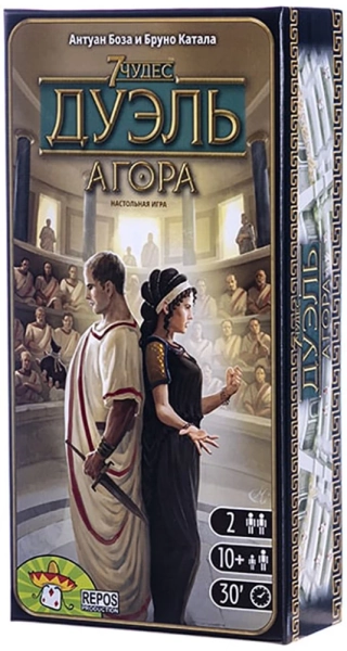 Настольная игра 7 чудес: Дуэль - Агора — Hobby World | Купить в MnogoKnig.com
