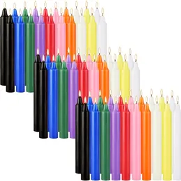 60 Pack Mini Taper Spell Candle-4 Inch Multi-Colored Candle Sticks-for Home Decor Kitchen Decor Wedding Decoration-10 Colours,sohochic
