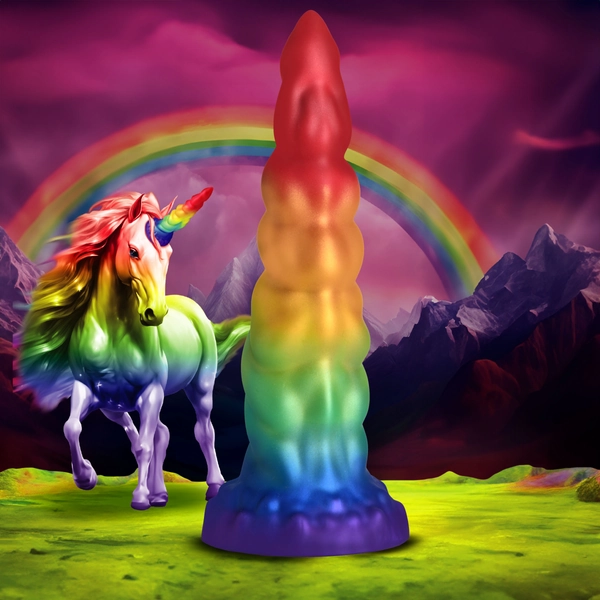 Magic Rider Unicorn Silicone Dildo - Creature Cocks