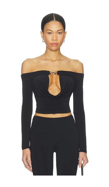 Tiger Mist Jenesis Long Sleeve in Black. - size S