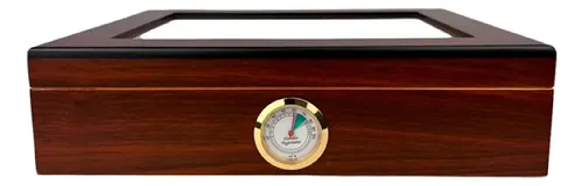 Umidor Cigarol Alto Padrão Cor Marrom-escuro
