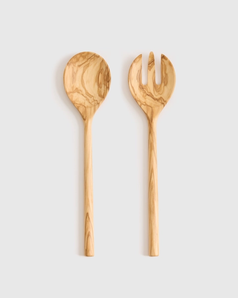 Olivewood Salad Servers (Set of 2) in Olivewood