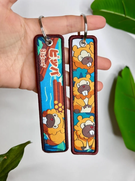 Anime Jet Tag Keychain • Double-sided Embroidered Design Bid 01 - Etsy Canada