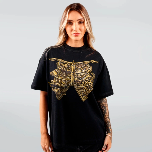 CAMISETA OVERSIZED PRETA - ANATOMIA