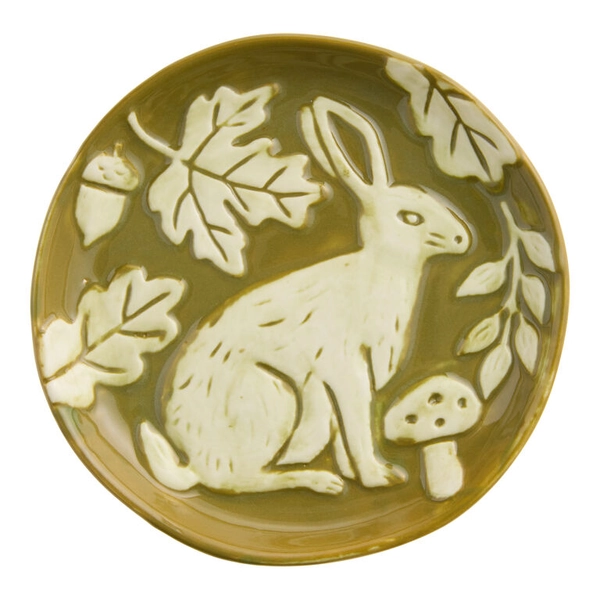 Hare Hand Painted Appetizer Plate