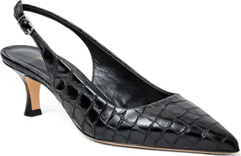 Palerma Pointed Toe Kitten Heel Slingback Pump