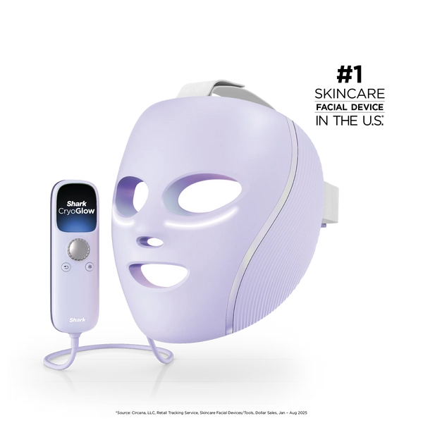 Shark CryoGlow™ LED Face Mask in Lilac Chill