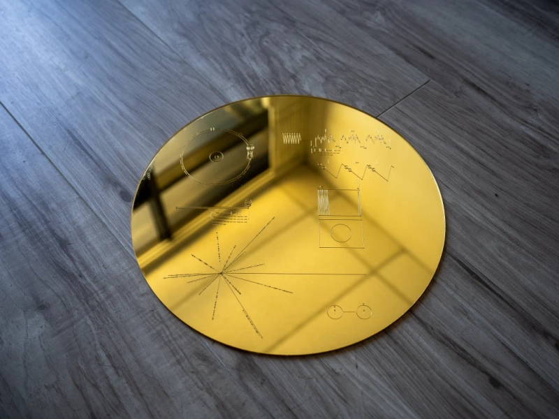 Voyager Golden Record in Mirrored Gold Rose Gold Acrylic Space Universe 1 Gift | FREE SHIPPING If You Spend Over 35! - Etsy