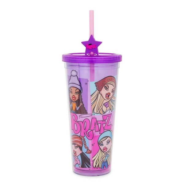 TEMU Carnival Cup With Lid And Straw Topper Charm | Holds 24 Ounces