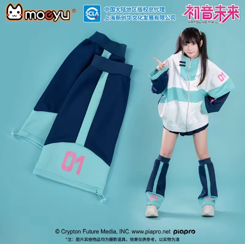 Original Moeyu Hatsune Miku Winter Leg Warmers Foot Cover Knit Long Socks Women Legging Boot Covers Anime Vocaloid 
