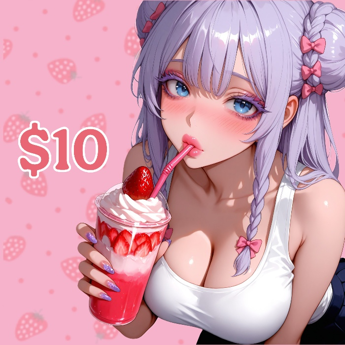 Strawberry milkshake🥤