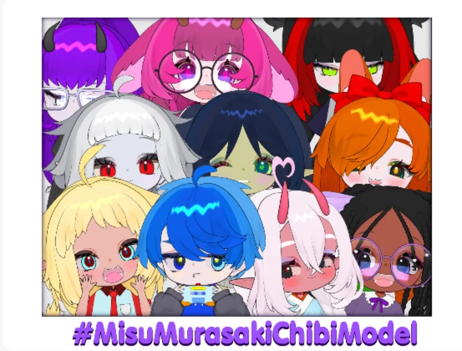 Misu Murasaki Customizable Chibi Model