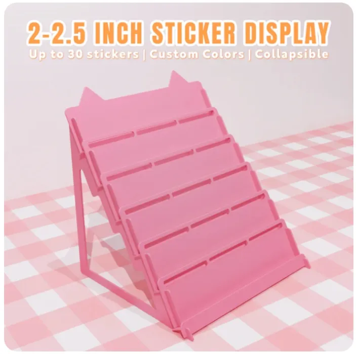 2.5 Inch Sticker Display Stand (Orange)