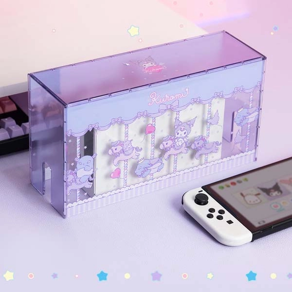Official Licensed Cute Switch Dust Cover Acrylic Switch OLED Display Box