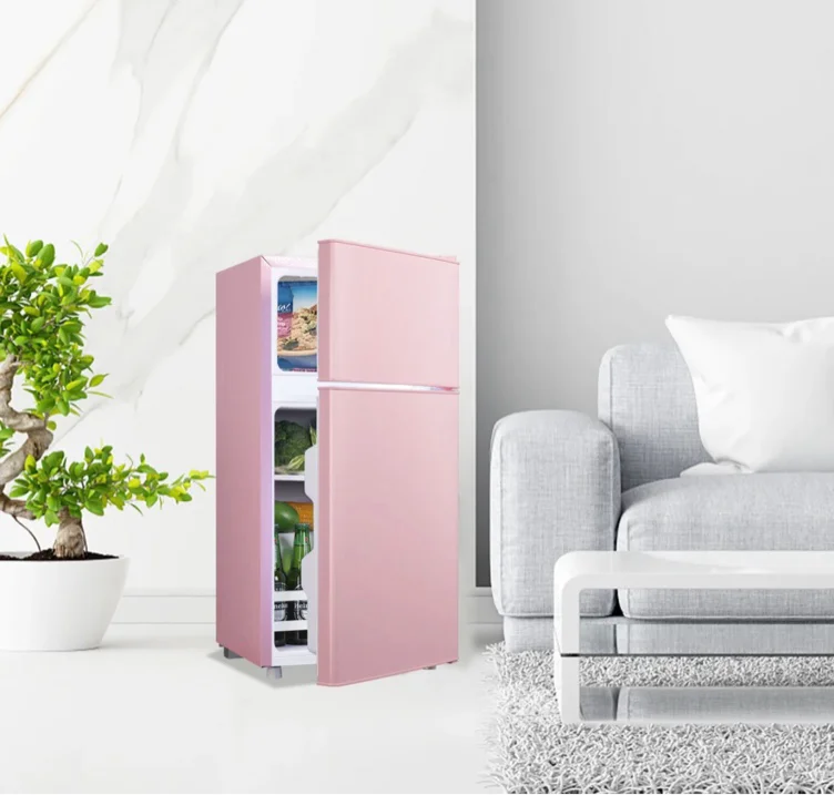 Pink mini fridge 