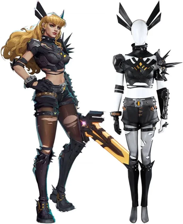 Marvel Rivals Magik Cosplay Costume Illyana Rasputin Black Leather Suit