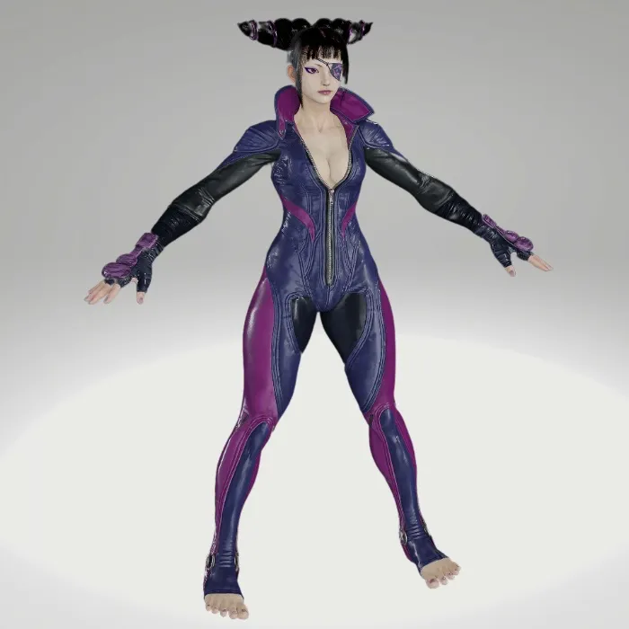 Juri Han Latex Cosplay 