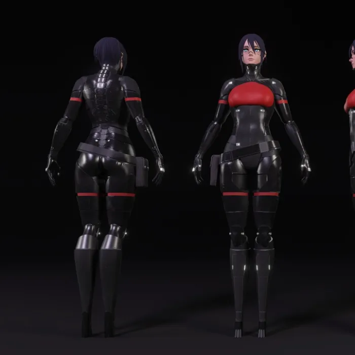 Elster (LSTR-512) Latex Cosplay