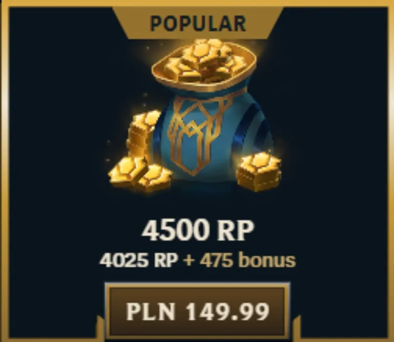 Riot Points 4500 Bundle