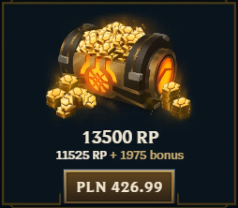 Riot Points 13500 Bundle