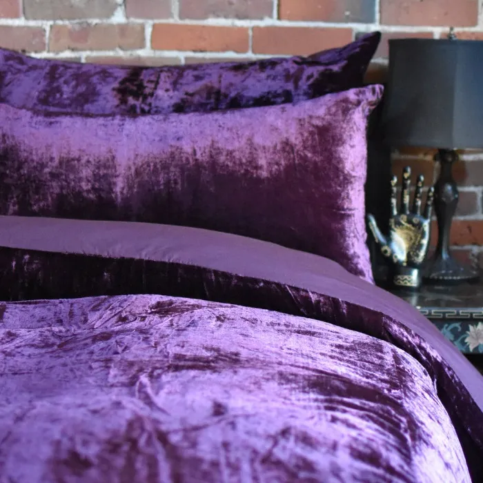 Velvet Duvet Cover Set - Amethyst | Full